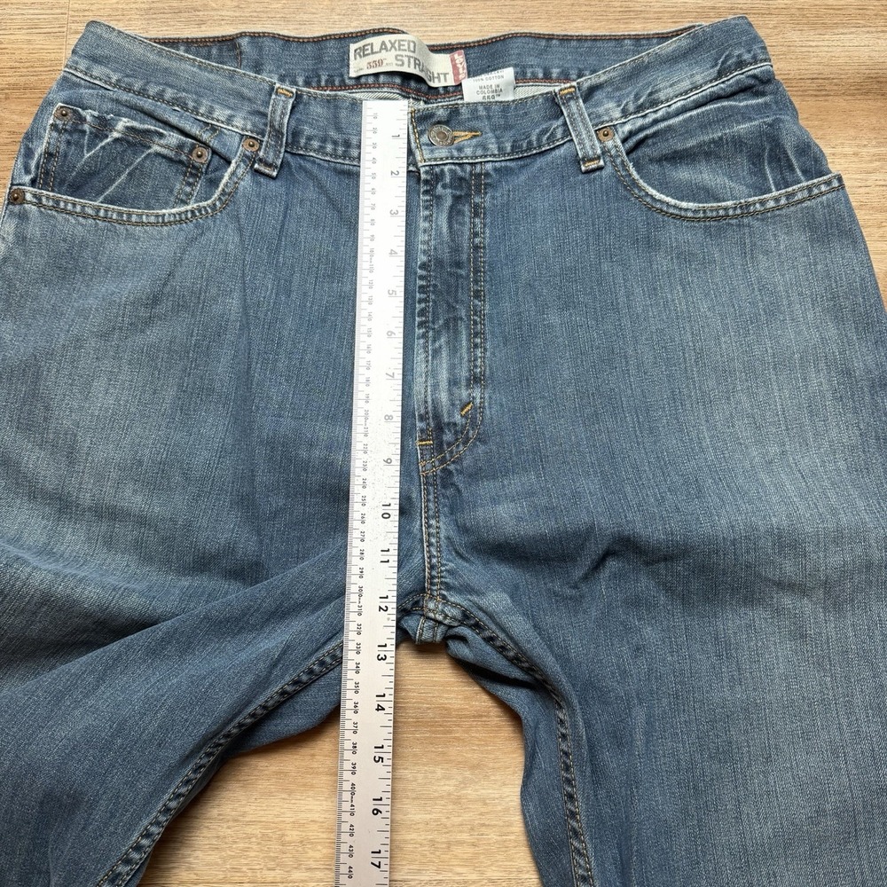 Levis 559 Jeans Men 36x34 Blue Relaxed Straight Leg Baggy Denim Casual Y2K‎ - Picture 12 of 15